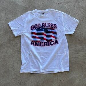 God bless America flag tee